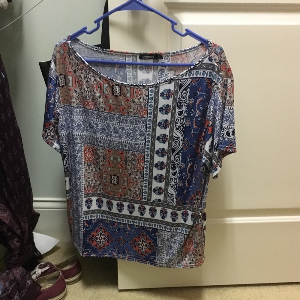 BooHoo Patterned Top